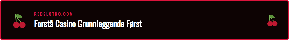 En nybegynners guide til nettcasino, viser viktige vilkår.