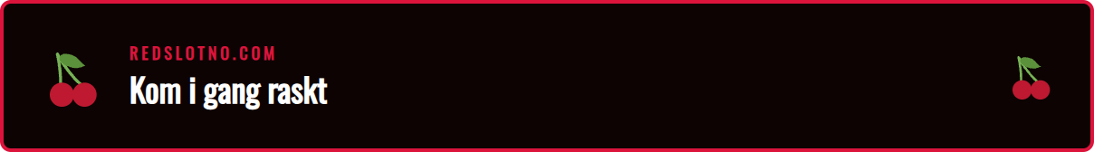 Illustrasjon av ulike betalingsmetoder tilgjengelig for Redslot.