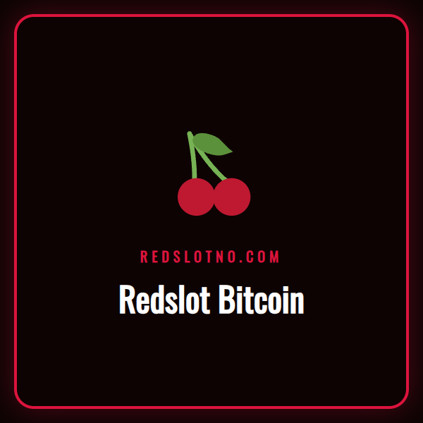 En person som holder en smarttelefon med Redslot Bitcoin-logoen på skjermen.