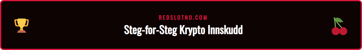 En guide som viser hvordan man gjennomfører et Bitcoin Redslot innskudd.