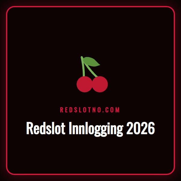 En person som logger seg trygt inn på Redslot Innlogging 2026.