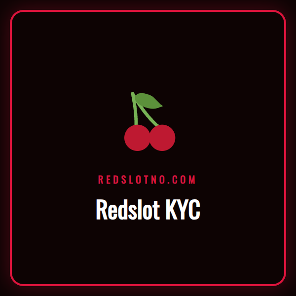 En person som holder pass og mobil foran en datamaskin med Redslot KYC-siden.