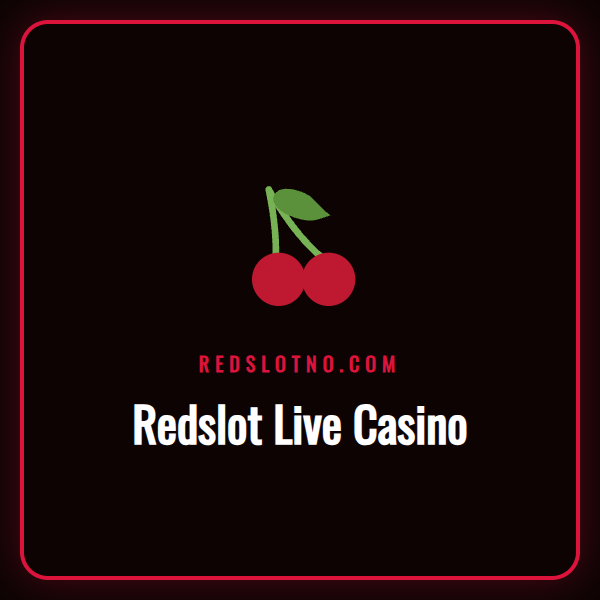 En profesjonell dealer smiler ved et blackjack-bord i Redslot Live Casino.