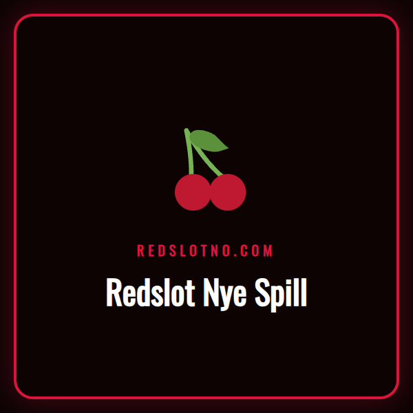 En spennende visuell fremstilling av Redslot Nye Spill på en skjerm.