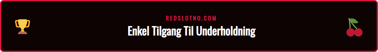 Skjermbilde som viser hvordan man finner nye spill på Redslot-siden.