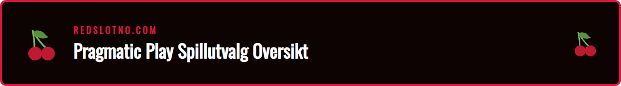 Skjermbilde som viser spillobbyen med Redslot Pragmatic Play-spill.