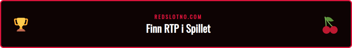 Skjermbilde som viser hvor man finner Redslot RTP-informasjon.