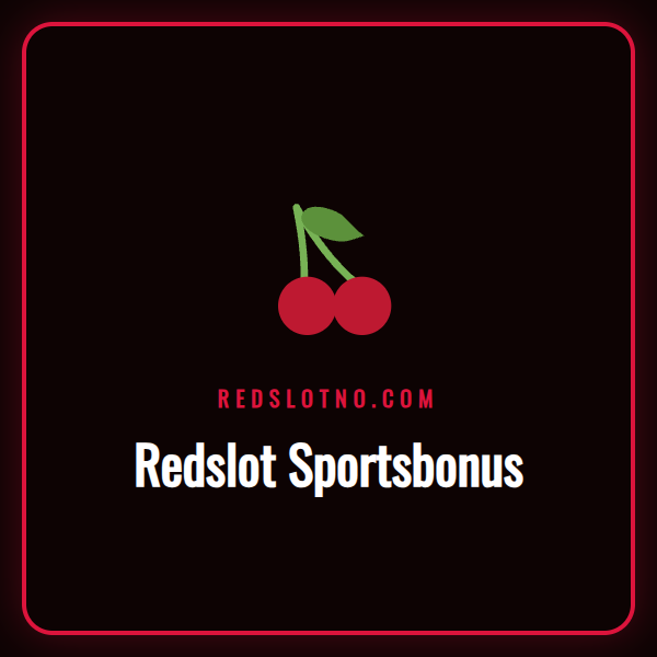 Glad sportsfan feirer foran TV med logoen for Redslot Sportsbonus.