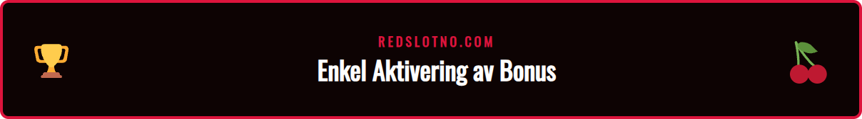 Skjermbilde som viser innskuddssiden for å aktivere 2026 bonusen hos Redslot.